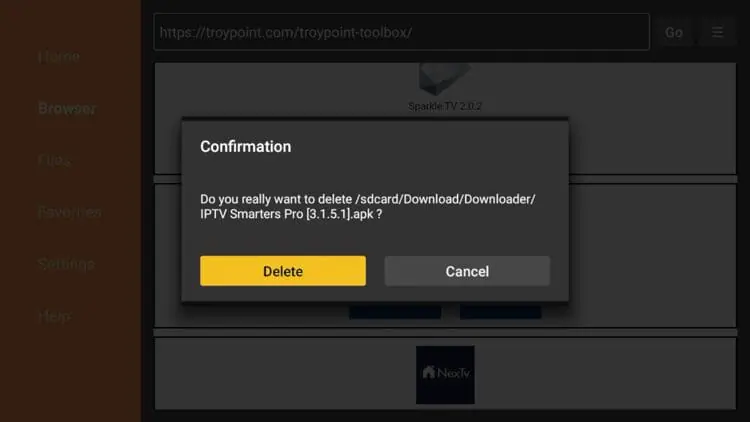 Step 14: Confirm Deletion